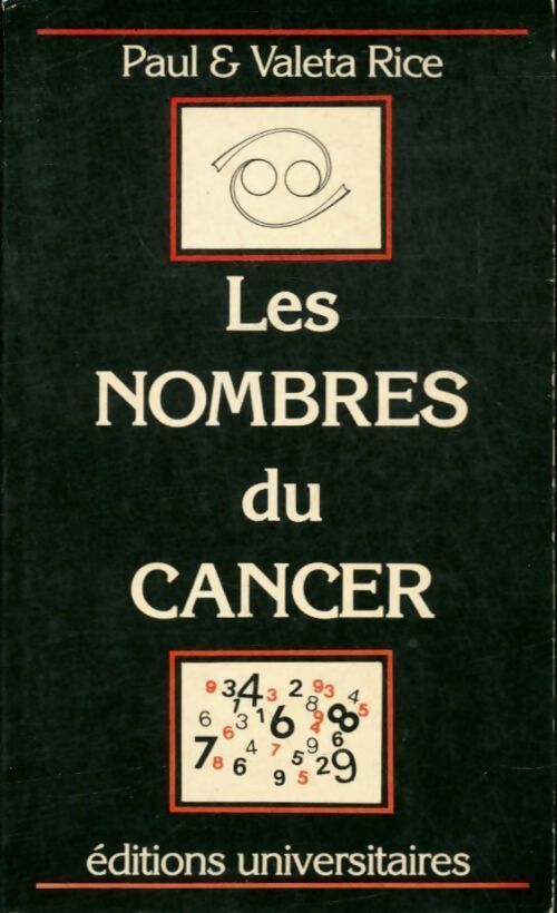 Livrenpoche : Les nombres du cancer - Valeta Rice - Livre
