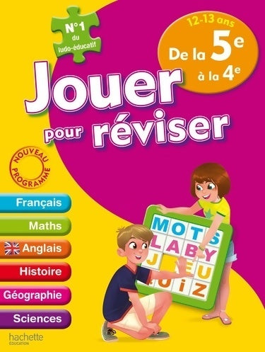 Livrenpoche : Jouer pour réviser - de la 5e à la 4e 12-13 ans - cahier de vacances - Michèle Lecreux - Livre