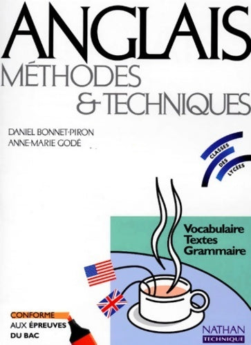 Livrenpoche : Anglais méthodes et techniques. Livre de l'élève - Bonnet - Livre