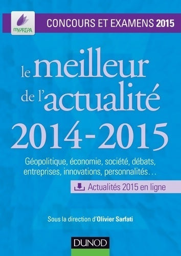 Livrenpoche : Le meilleur de l'actualité 2014-2015 - concours et examens 2015 : Concours et examens 2015 - François Lafargue - Livre
