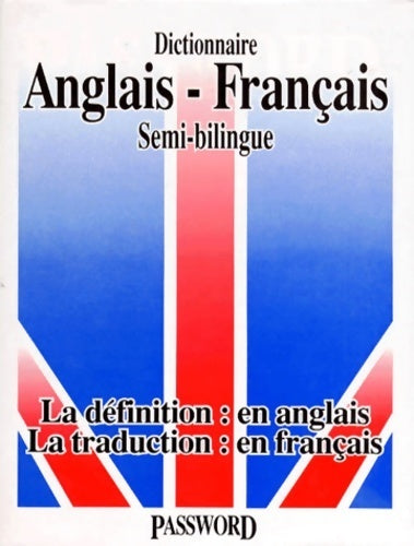 Livrenpoche : Password dictionnaire anglais/francais semi-bilingue - Y. Levy - Livre
