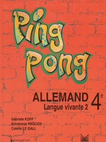 Ping-pong - Colette Le Gall - Livre