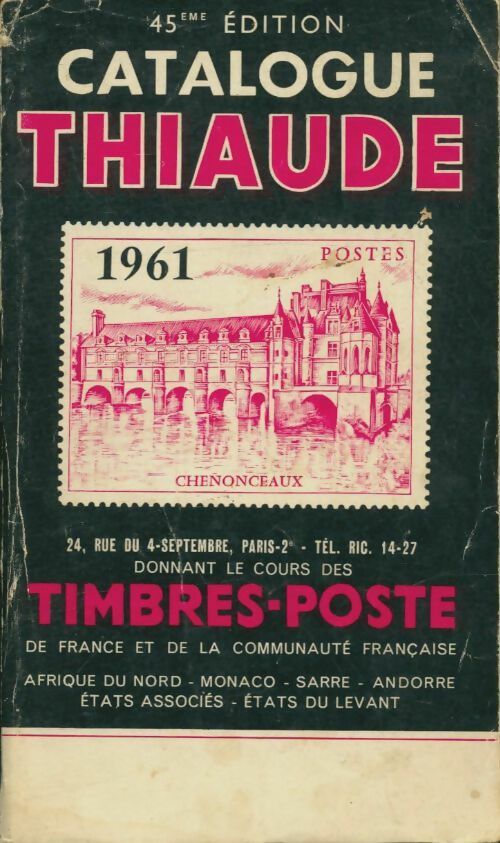 Livrenpoche : Catalogue Thiaude 1961  - Collectif - Livre