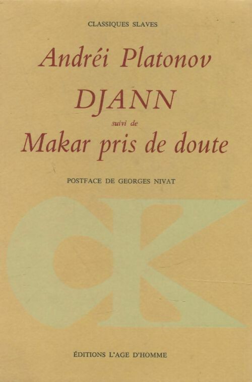 Livrenpoche : Djann Makar pris de doute - Platonov - Livre