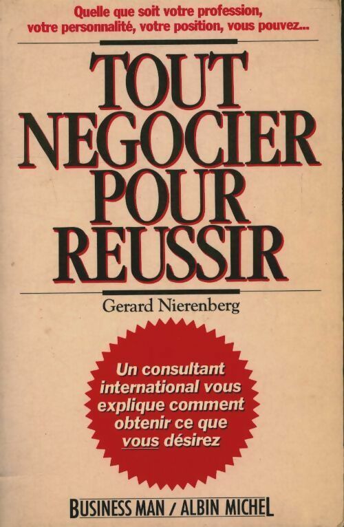 Livrenpoche : Tout négocier pour réussir - Gerard Nierenberg - Livre