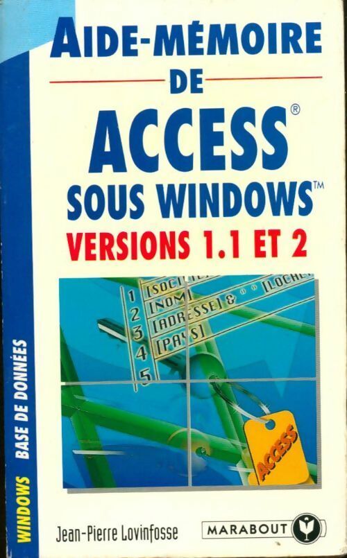 Livrenpoche : Aide-memoire de Access sous Windows - Jean-Pierre Lovinfosse - Livre