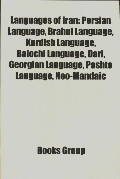 Livrenpoche : Languages of Iran - Collectif - Livre