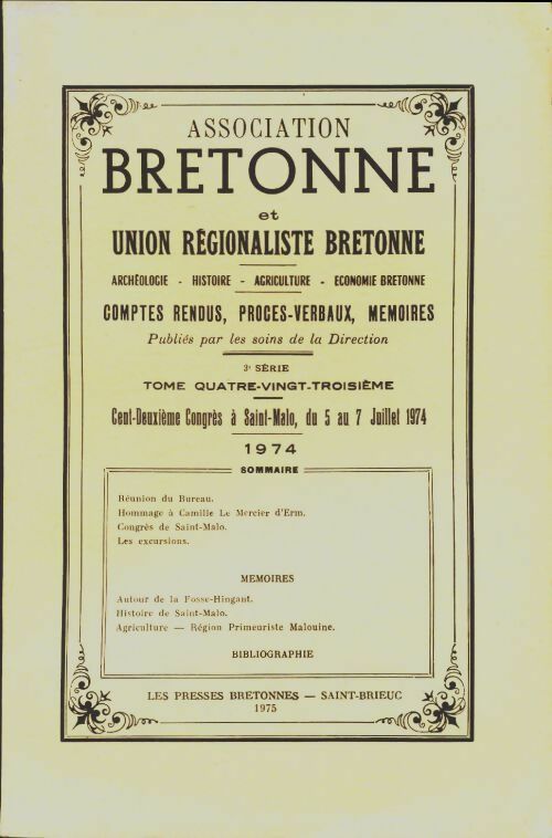 Livrenpoche : Association bretonne 1974 - Collectif - Livre