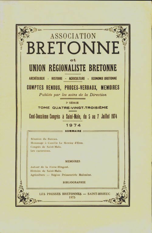 Livrenpoche : Association bretonne 1974 - Collectif - Livre