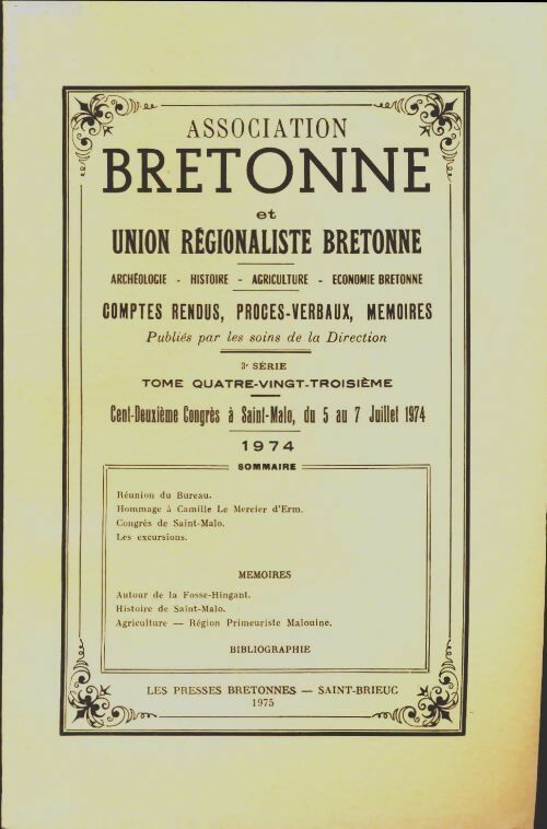 Livrenpoche : Association bretonne 1974 - Collectif - Livre