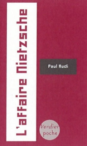 Livrenpoche : L'affaire Nietzsche - Paul Audi - Livre