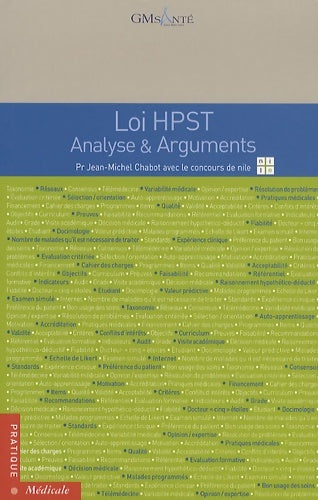 Livrenpoche : Loi hpst : Analyse et arguments - Jean-Michel Chabot - Livre