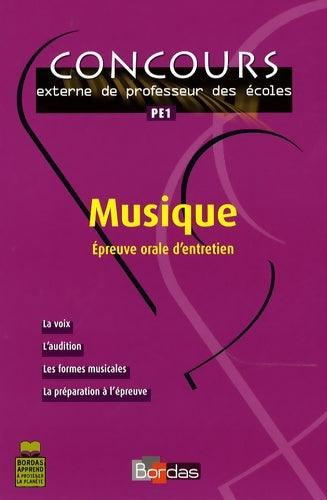 Livrenpoche : Musique : épreuve orale d'entretien - Lucienne Fritsch - Livre