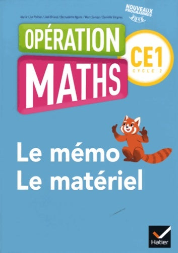 Livrenpoche : Opération maths CE1 Éd. 2017 - matériel et mémo - Marie-Lise Peltier - Livre