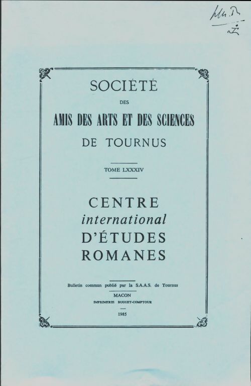 Livrenpoche : Société des amis des arts et des sciences de Tournus Tome LXXXIV - Collectif - Livre
