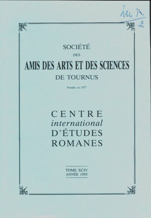 Livrenpoche : Société des amis des arts et des sciences de Tournus Tome XCIV - Collectif - Livre