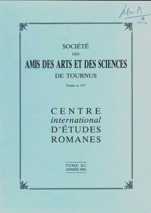 Livrenpoche : Société des amis des arts et des sciences de Tournus Tome XC - Collectif - Livre
