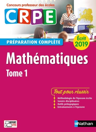 Livrenpoche : Mathématiques Tome I - écrit 2019 - préparation complète - crpe - Saïd Chermak - Livre
