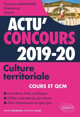 Livrenpoche : Culture territoriale 2019-2020 - cours et QCM - Lecat Donatien Derkenne Marine - Livre