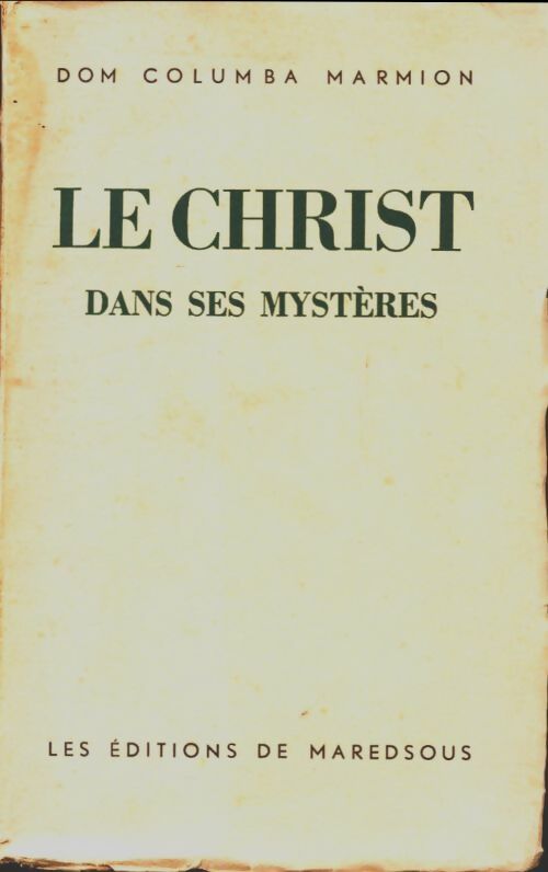Livrenpoche : Le christ dans ses mystères - Columba Marmion - Livre