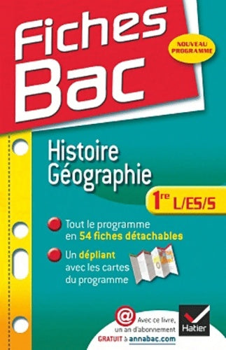 Livrenpoche : Histoire-géographie Première L, ES, S - Françoise Navet-Bouron - Livre