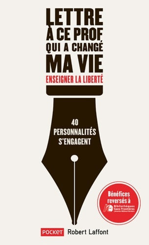 Livrenpoche : Lettre à ce prof qui a changé ma vie - Collectif - Livre