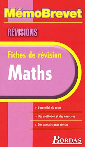 Livrenpoche : Fiches de révision maths - Collectif - Livre