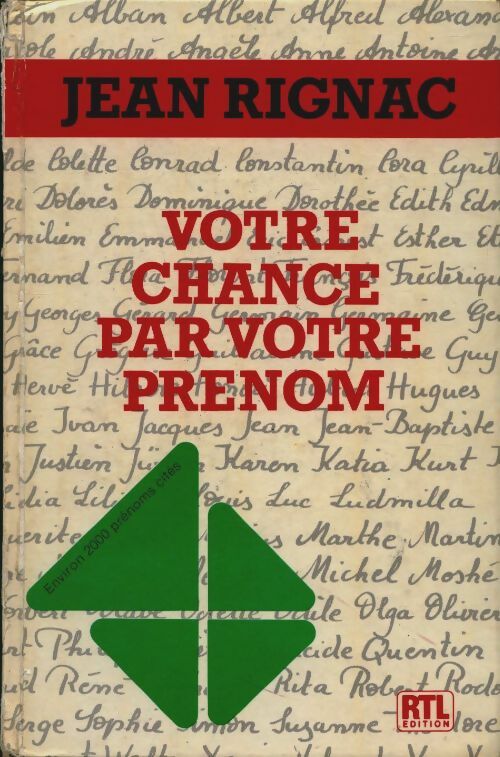 Livrenpoche : Votre chance par votre prénom - Jean Rignac - Livre