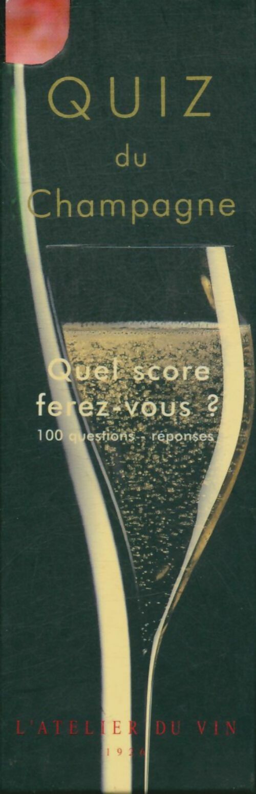 Livrenpoche : Quiz du champagne - David Cobbold - Livre