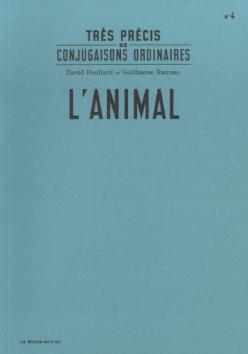 Livrenpoche : L'animal - David Poullard - Livre