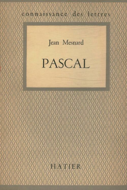 Livrenpoche : Pascal - Jean Mesnard - Livre
