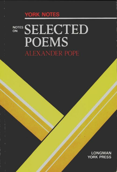 Livrenpoche : Selected poems - Alexander Pope - Livre