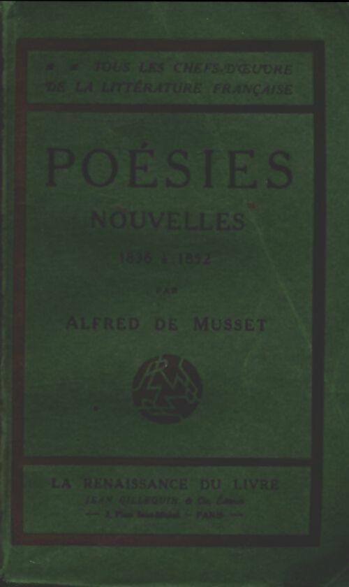 Livrenpoche : Poésies nouvelles - Alfred De Musset - Livre
