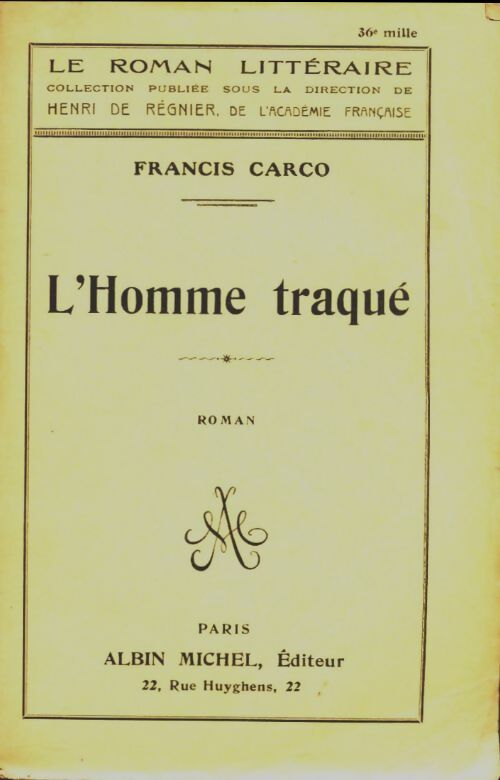 Livrenpoche : L'homme traqué - Francis Carco - Livre