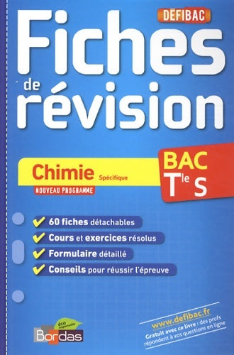 Livrenpoche : Chimie Terminale S - Anne Mingalon - Livre