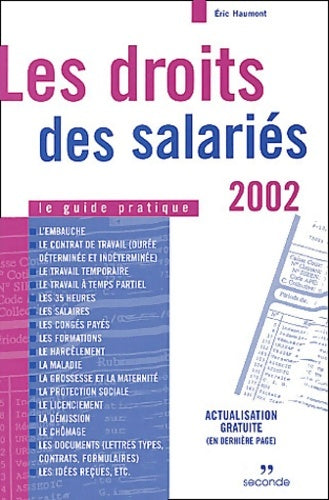 Livrenpoche : Les droits des salariés 2002 - Eric Haumont - Livre