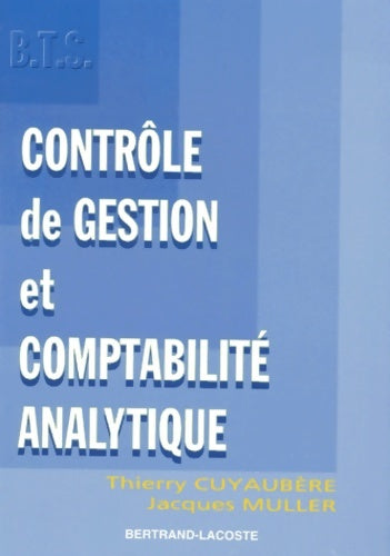 Livrenpoche : Contrôle de gestion et comptabilité analytique BTS - jacques muller - Livre