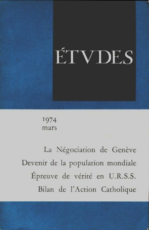 Livrenpoche : Études mars 1974 - Collectif - Livre
