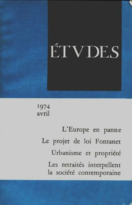Livrenpoche : Études avril 1974 - Collectif - Livre