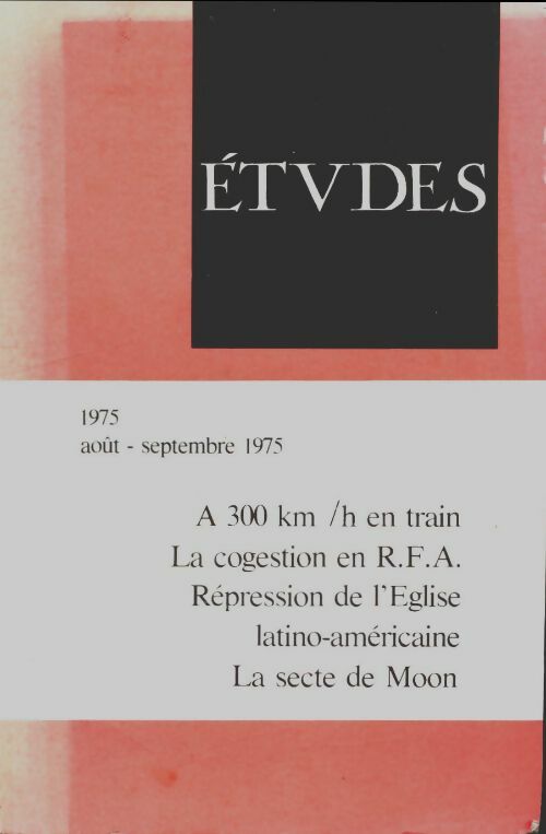 Livrenpoche : Études août/septembre 1975 - Collectif - Livre