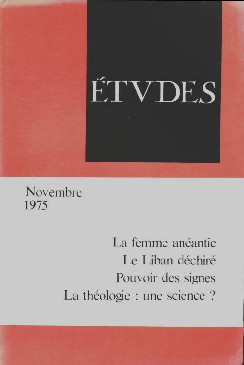 Livrenpoche : Études novembre 1975 - Collectif - Livre