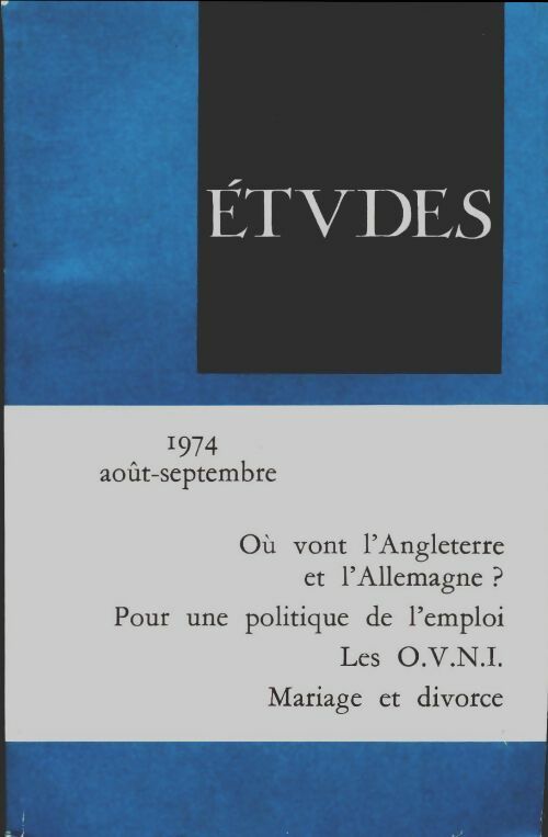 Livrenpoche : Études août-septembre 1974 - Collectif - Livre