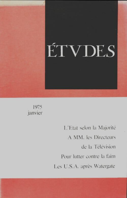 Livrenpoche : Études janvier 1975 - Collectif - Livre