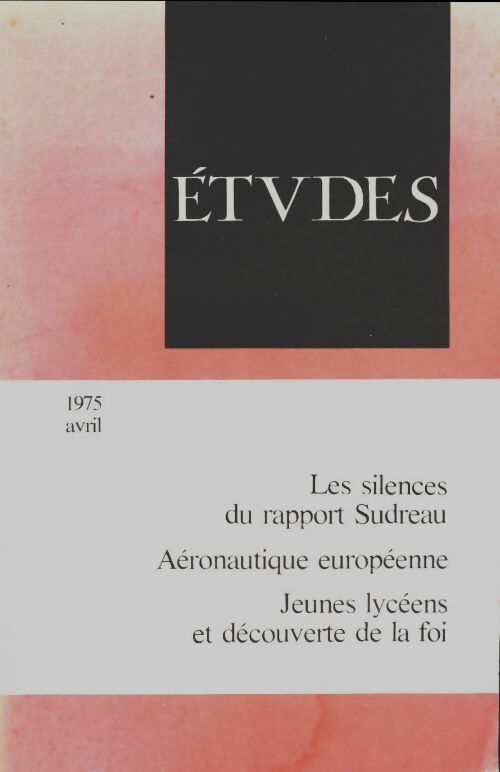 Livrenpoche : Études avril 1975 - Collectif - Livre