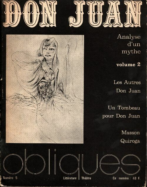 Livrenpoche : Obliques n°5 : Don Juan, analyse d'un mythe Tome II - Collectif - Livre