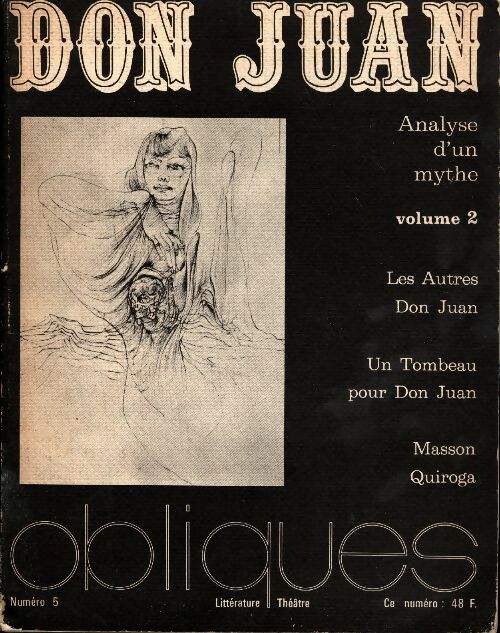 Obliques n°5 : Don Juan, analyse d'un mythe Tome II - Collectif -  Obliques - Livre