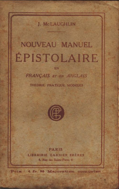 Livrenpoche : Nouveau manuel epistolaire en français et en anglais - J. Mc Laughlin - Livre