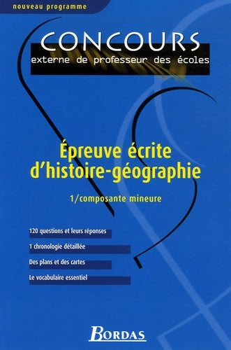 Livrenpoche : épreuve écrite hist-geo - Madeleine Michaux - Livre