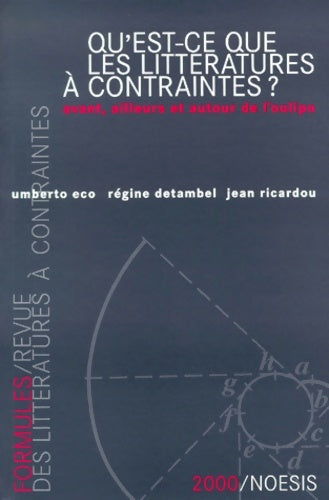Livrenpoche : Qu'est ce que des littératures à contraintes ? - Collectif - Livre