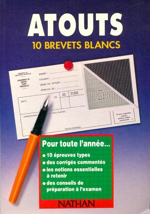 Livrenpoche : 10 brevets blancs - Collectif - Livre